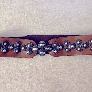 Genuine Leather 2.5" wide Belt made in Italy